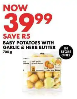 Woolworths Baby potatoes with garlic & herb butter offer