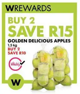 Woolworths Golden delicious apples offer
