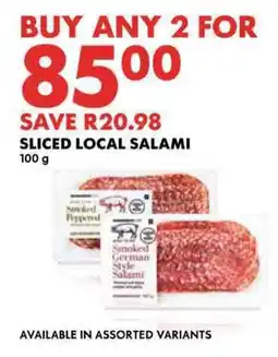 Woolworths Sliced local salami offer