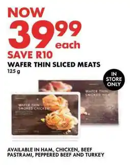 Woolworths Wafer thin sliced meats offer