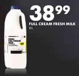 Woolworths Full cream fresh milk offer
