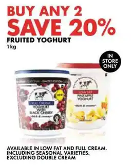 Woolworths Fruited Yoghurt offer