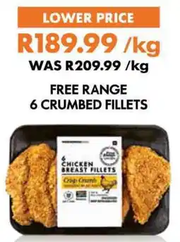 Free range crumbed fillets