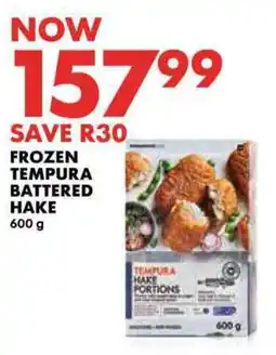 Woolworths Frozen tempura battered hake offer