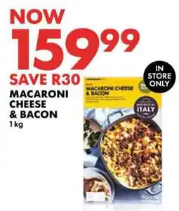 Woolworths Macaroni cheese & bacon offer