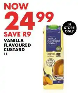 Woolworths Vanilla flavoured custard offer