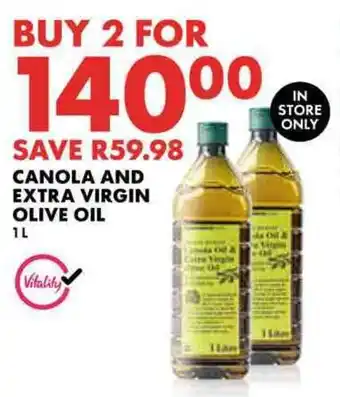 Woolworths Canola and extra virgin olive oil offer