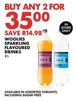 Woolworths Woolies sparkling flavoured drinks offer