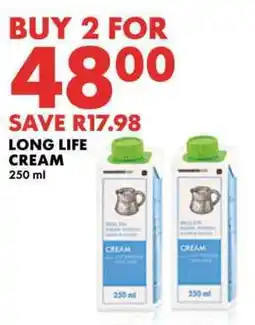 Woolworths Long life cream offer