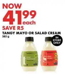 Woolworths Tangy mayo or salad cream offer