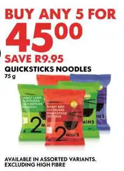 Woolworths Quicksticks Noodles offer