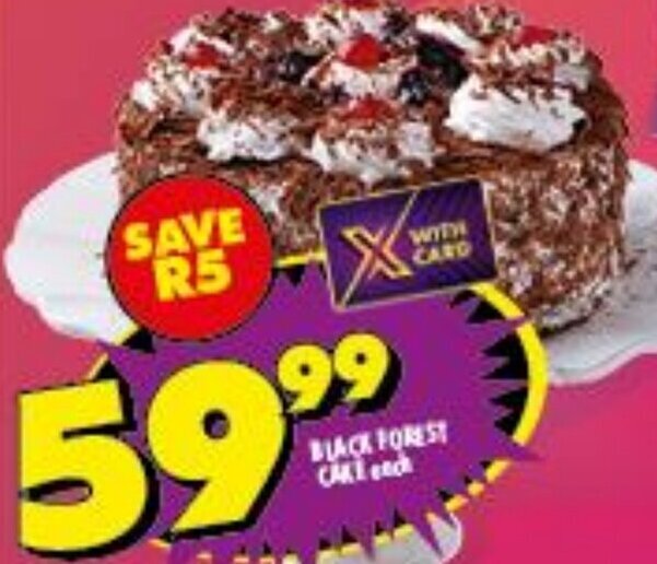 Black Forest Cake offer at Shoprite