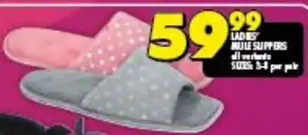 Shoprite Ladie's Slippers offer