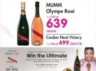 Makro Mumm Olympe Rosé 750ml offer
