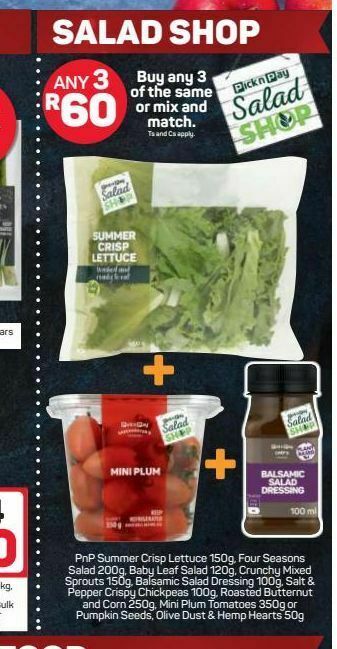 Pick n Pay Veg combo offer