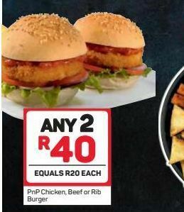 Pick n Pay Hamburgers 2 offer