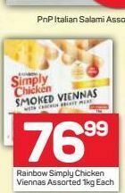 Pick n Pay Rainbow simply chicken viennas offer