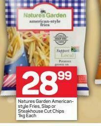 Pick n Pay Nature's garden frozen chips offer