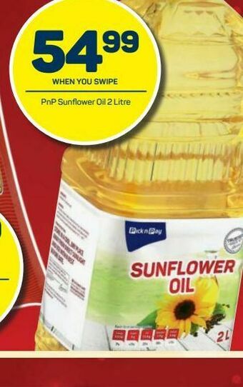 Pick n Pay Pnp sunflower oil offer