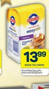 Pick n Pay Snowflake cake wheat flour offer