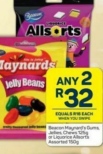 Pick n Pay Beacon maynards mini prepacks 2 offer