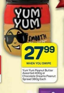 Pick n Pay Yum yum peanut butter offer