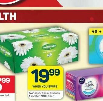 Pick n Pay Twinsaver facial tissues offer