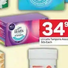 Pick n Pay Lil-lets tampons offer