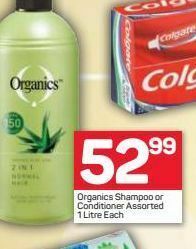 Pick n Pay Organics shampoo offer