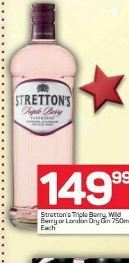 Pick n Pay Stretton's gin offer