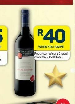 Pick n Pay Robertson winery wines offer