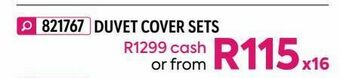 HomeChoice Duvet cover sets offer