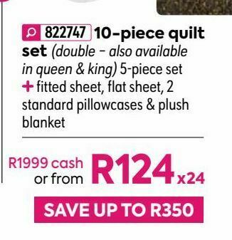 HomeChoice 10-piece quilt set offer