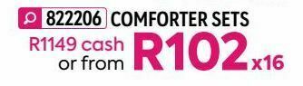 HomeChoice Comforter sets offer