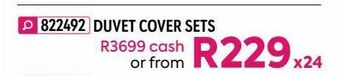 HomeChoice Duvet covers sets offer