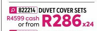 HomeChoice Duvet cover sets offer