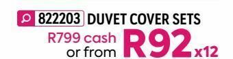 HomeChoice Duvet cover sets offer