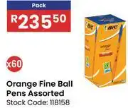 Africa Cash and Carry Bic Orange Fine Ball Pens Assorted-60's Pack offer
