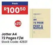Africa Cash and Carry Jotter A4 72 Pages F/M-20's offer