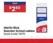Africa Cash and Carry Marlin Blue Boarder School Lables-Each offer