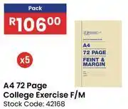 Africa Cash and Carry A4 72 Page College Exercise F/M-5's offer