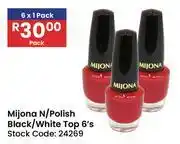 Africa Cash and Carry Mijona N/Polish Black/White Top-6's offer