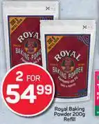 Royal Baking Powder Refill-For 2 x 200g