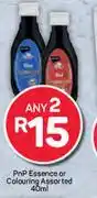 Pick n Pay Pnp Essence Or Colouring Assorted-Any 2 x 40ml offer