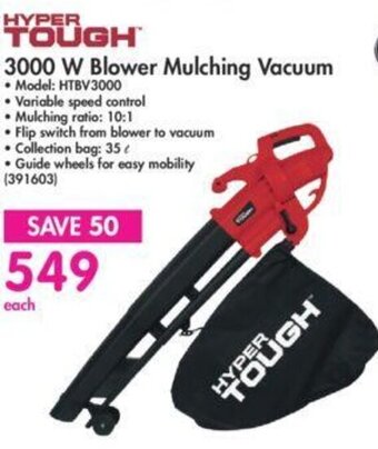 Makro Hyper Tough 3000 W Blower Mulching Vacuum offer