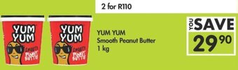 Makro Yum Yum Smooth Peanut Butter 1kg offer
