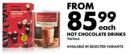 Woolworths Hot chocolate drinks offer