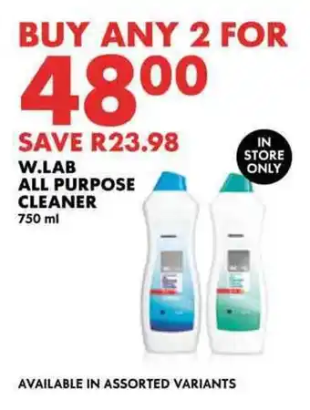Woolworths W.lab all purpose cleaner offer