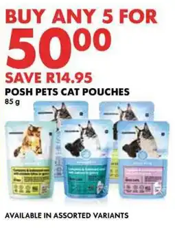 Woolworths Posh pets cat pouches offer