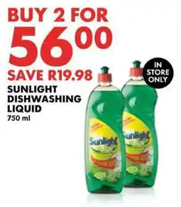 Woolworths Sunlight dishwashing liquid offer
